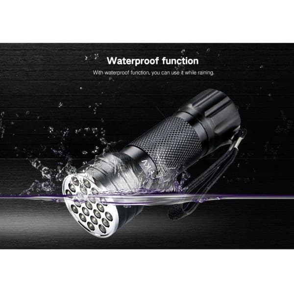 UV 21 LED 395NM ultrafiolett lommelykt - oppdager urin fra hunder