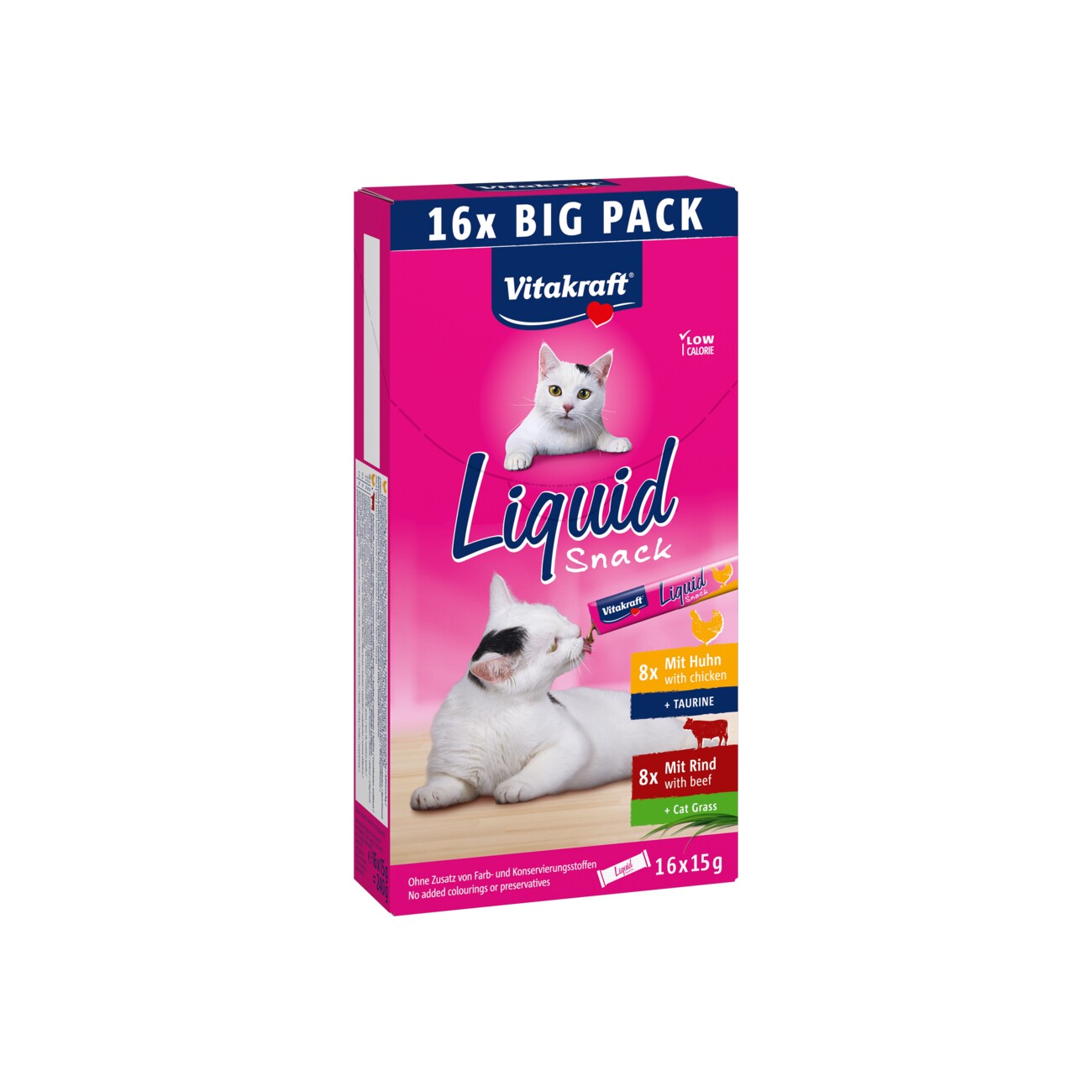 Vitakraft Liquid Snack Multipack mit Huhn und Rind 16x15 g