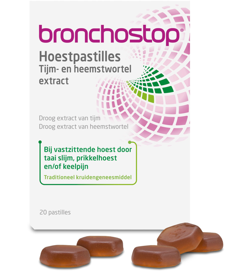 Bronchostop Hoestpastille tijm heemst (20 stuks)
