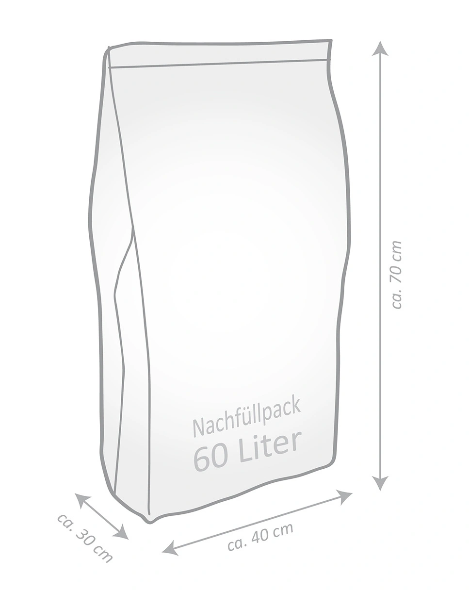 Nachfüllpack 60 Liter EPS-Perlen/Polystyrol in weiß