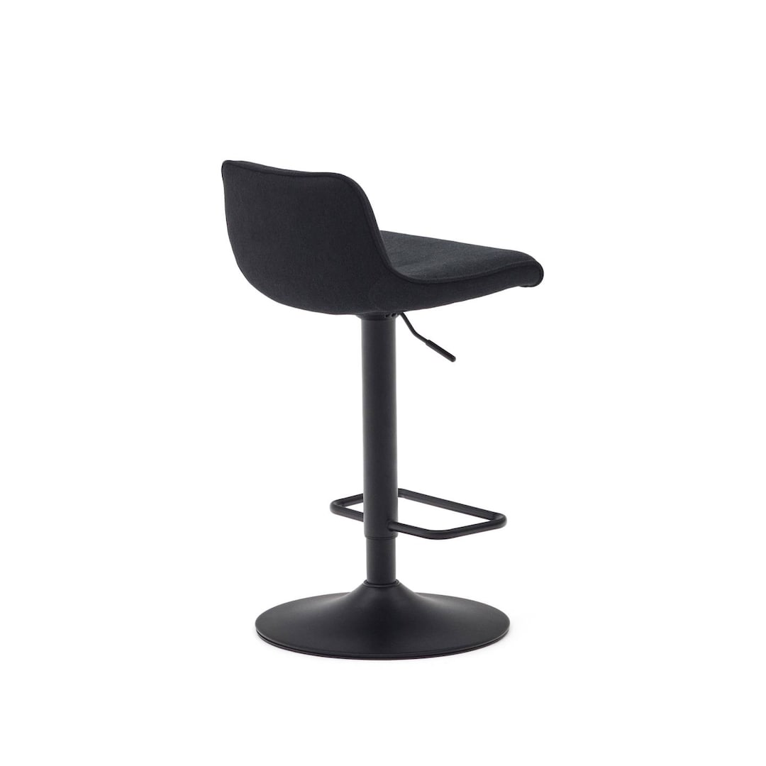 Kave Home Barhocker ZENDA schwarz/mattschwarz