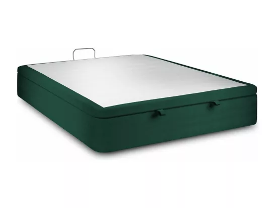 Sommier Coffre Velours Vert 140x200 H39cm