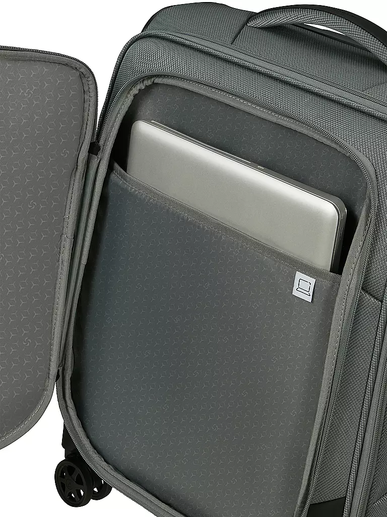 SAMSONITE Trolley Respark Spinner 55cm Sage Grey grau