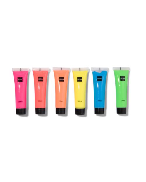 peinture acrylique fluo 6 x 20 ml