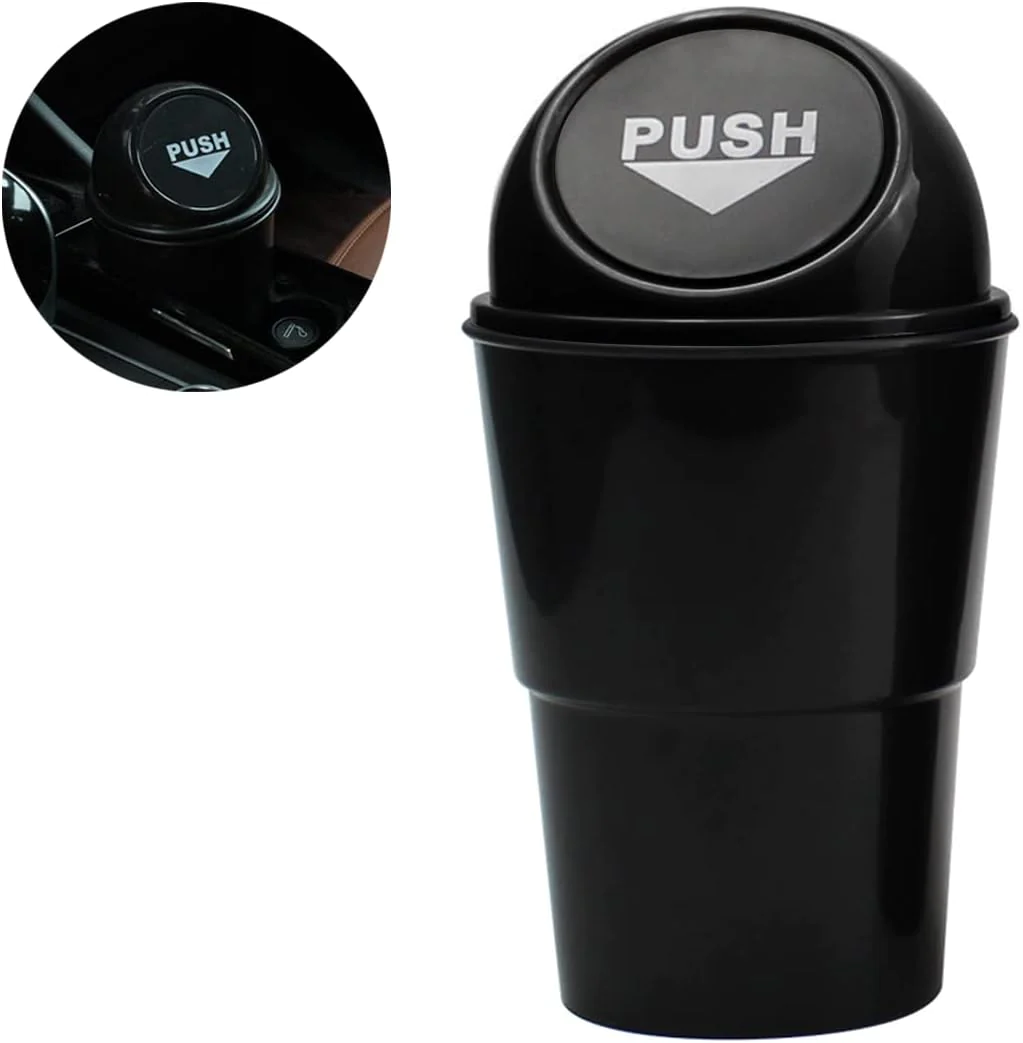 Mini Poubelle de Voiture de 0,5L noir Vendos85
