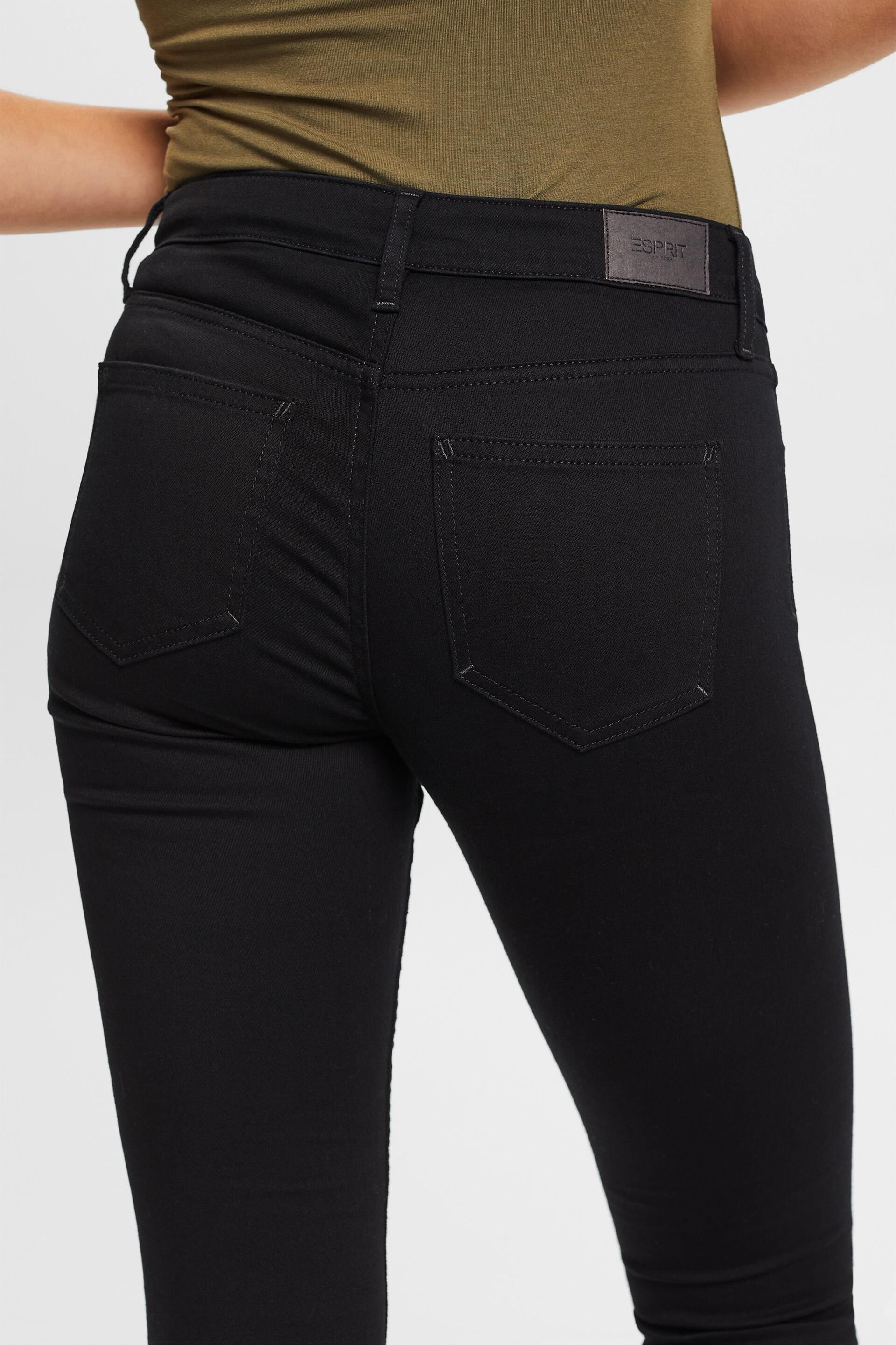 En matière recyclée : jean stretch de coupe Skinny Fit taille mi-haute
