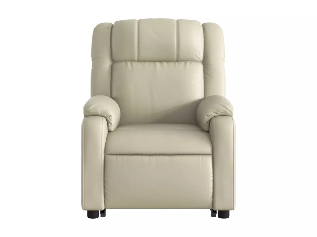 Fauteuil inclinable Crème Similicuir
