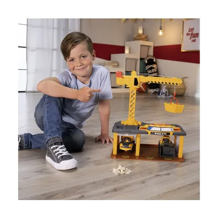 Dickie Toys Volvo Baustellen-Station, Try Me