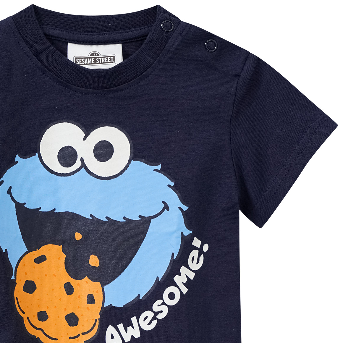 Topomini Sesamstraße T-Shirt mit Print dunkelblau