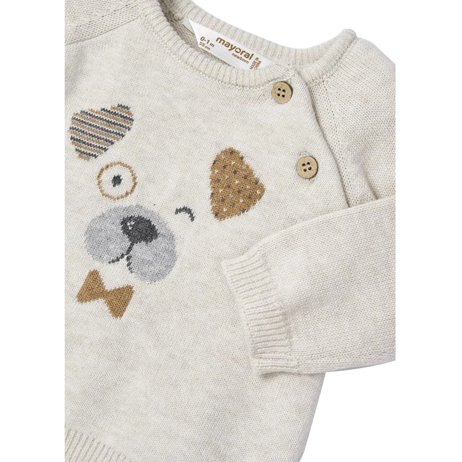 Mayoral Set Pullover und Hose weißbeige