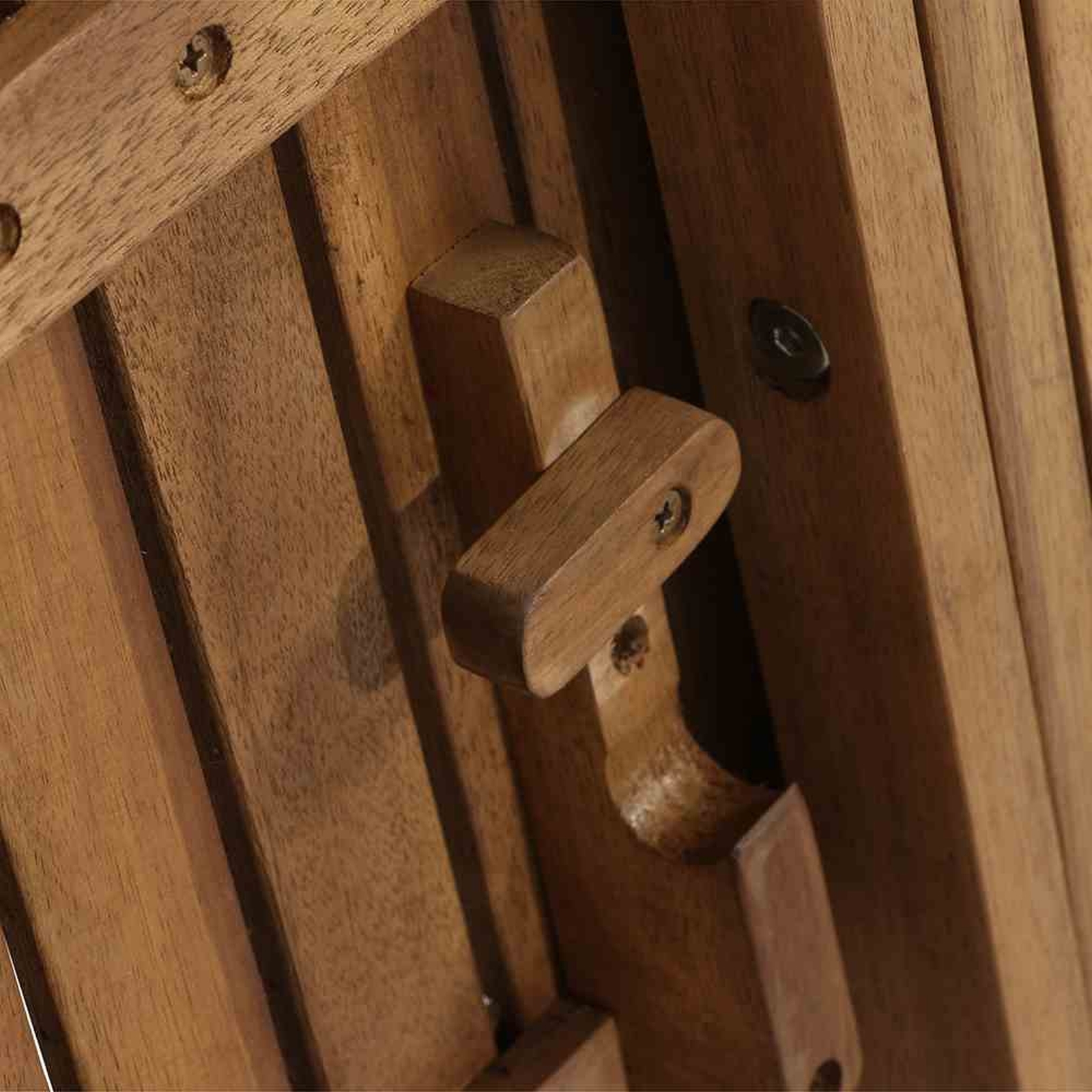 Hocker PALEROS - Akazie massiv - 52 cm hoch