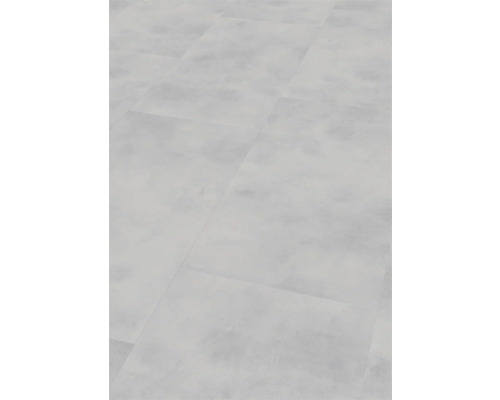 Vinylvloer, steen, middengrijs, tegel, klikverbinding, 1212,9 x 603,3 x 6,0 mm