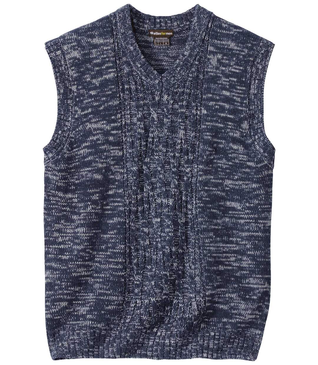Pull Tricot Sans Manches Col V