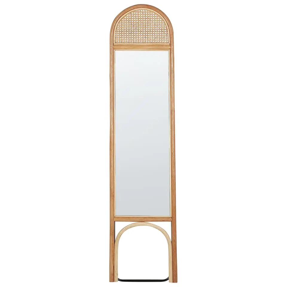 BRUSSEY - Staande spiegel - Naturel - Rotan