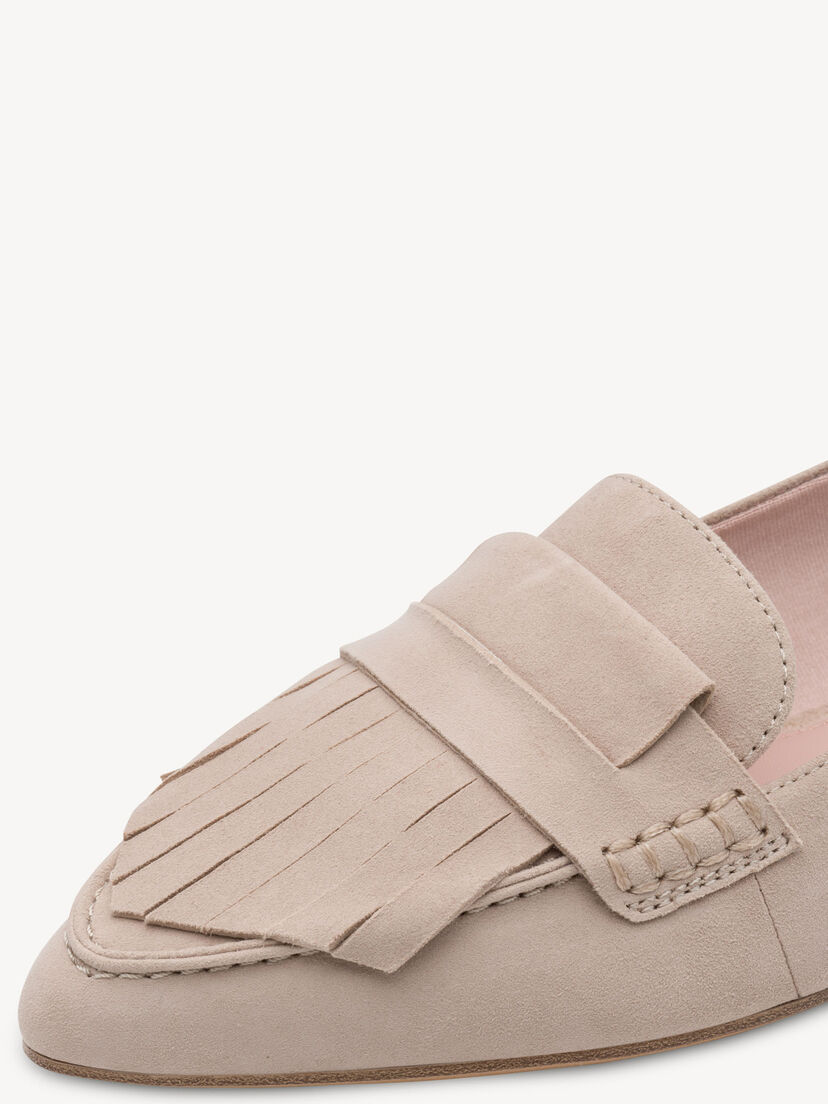 Leren Instappers - beige