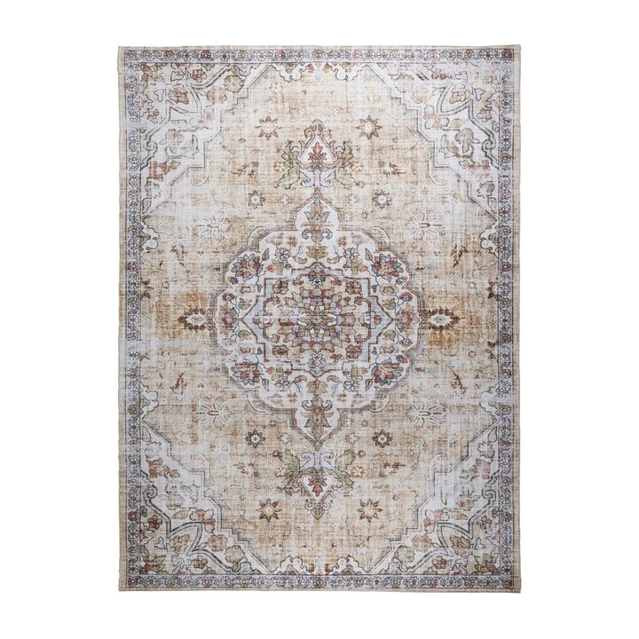 Oosters vloerkleed - Leyla Medaillon Taupe