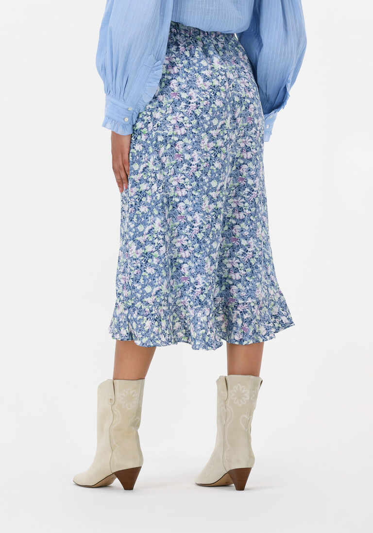 FREEBIRD blauwe freebird midirok alina