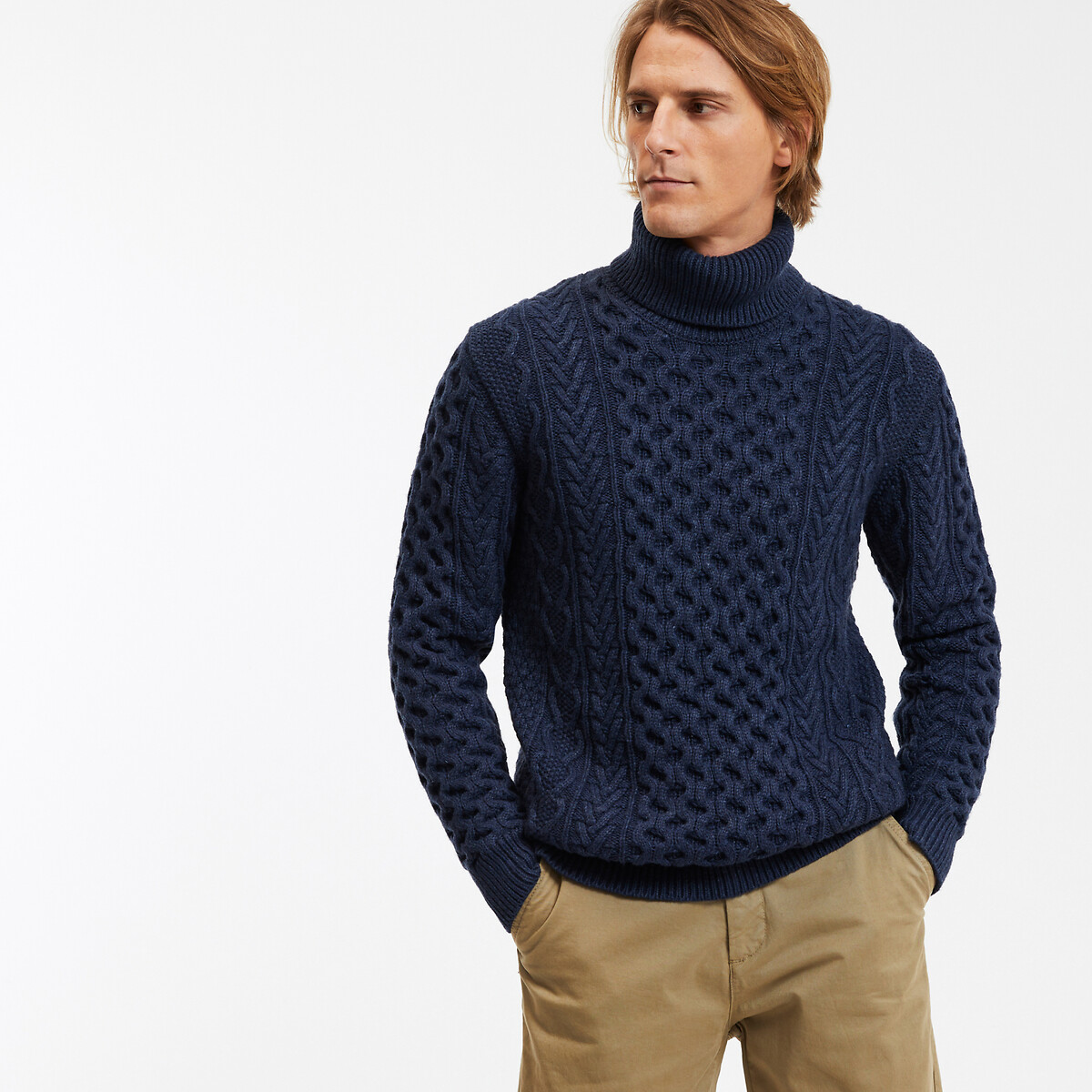 COLEÇÕES LA REDOUTE<br>Gola alta tricotada Signature GAUTHIER