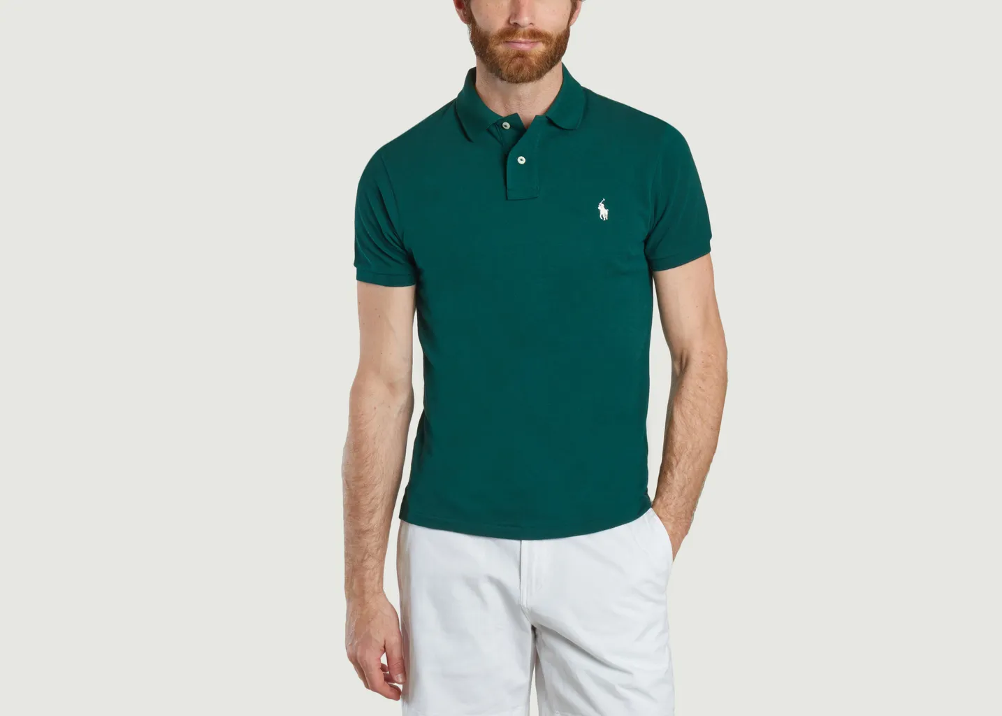 Polo en coton piqué coupe cintrée Polo Ralph Lauren