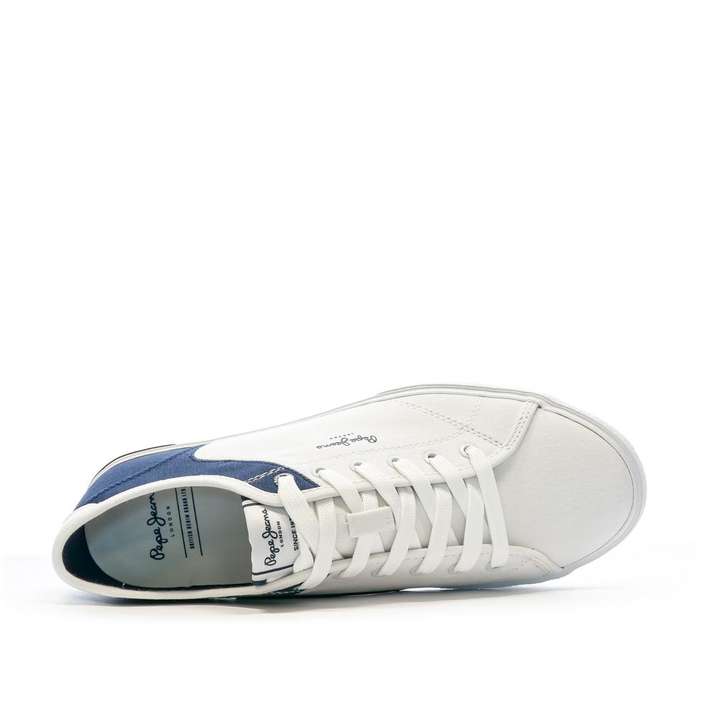 Pepe jeans Baskets Blanc/Marine Homme Pepe jeans Kenton Road