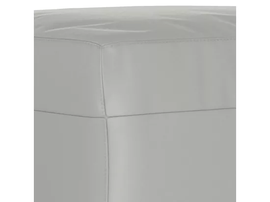 Repose-pied Gris clair 60x50x41 cm Tissu microfibre