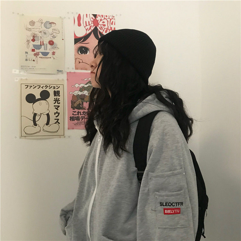 Guajillo - Geborduurde hoodie met rits