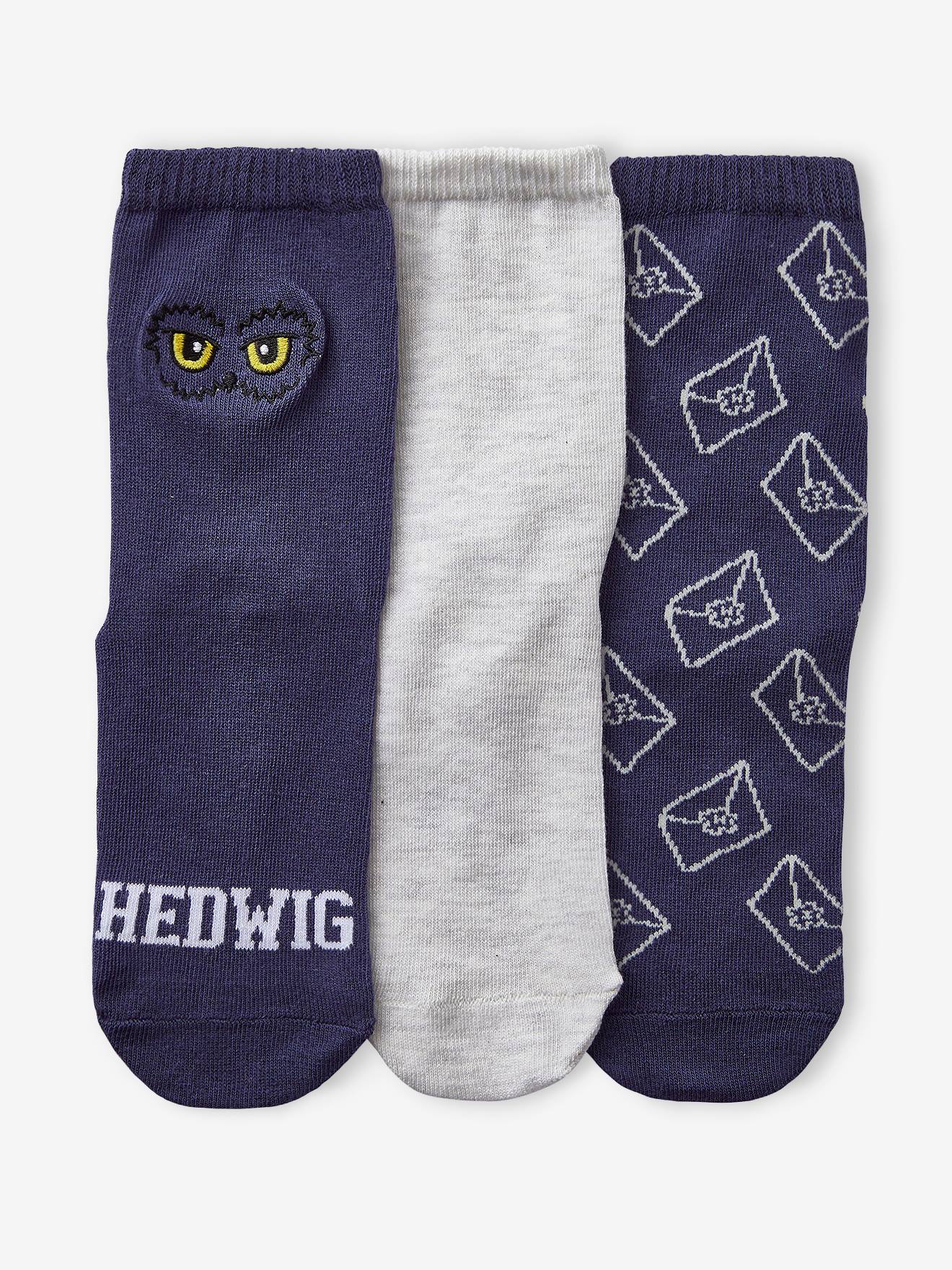 Pacote com 3 pares de meias Harry Potter® azul claro estampadas