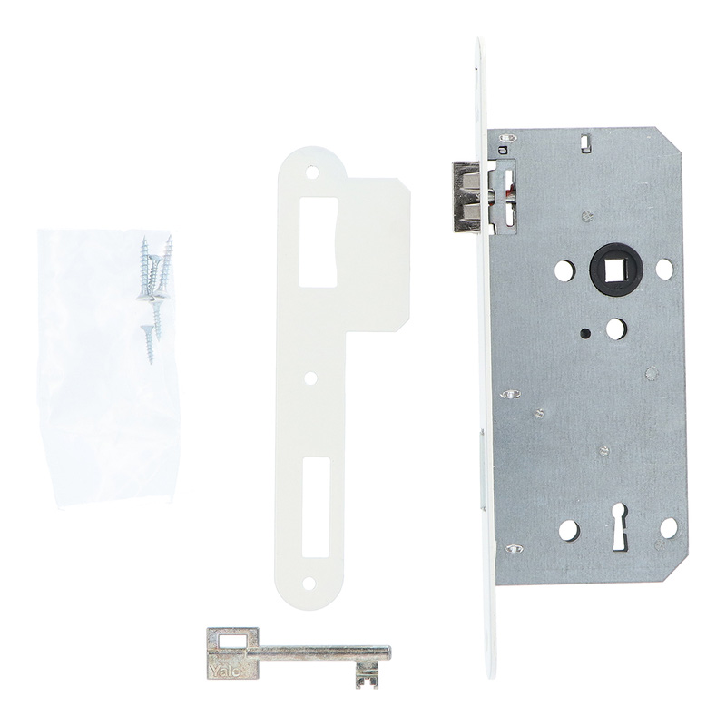 Yale insteekslot Wit A1390 Doorn 50mm, afgerond