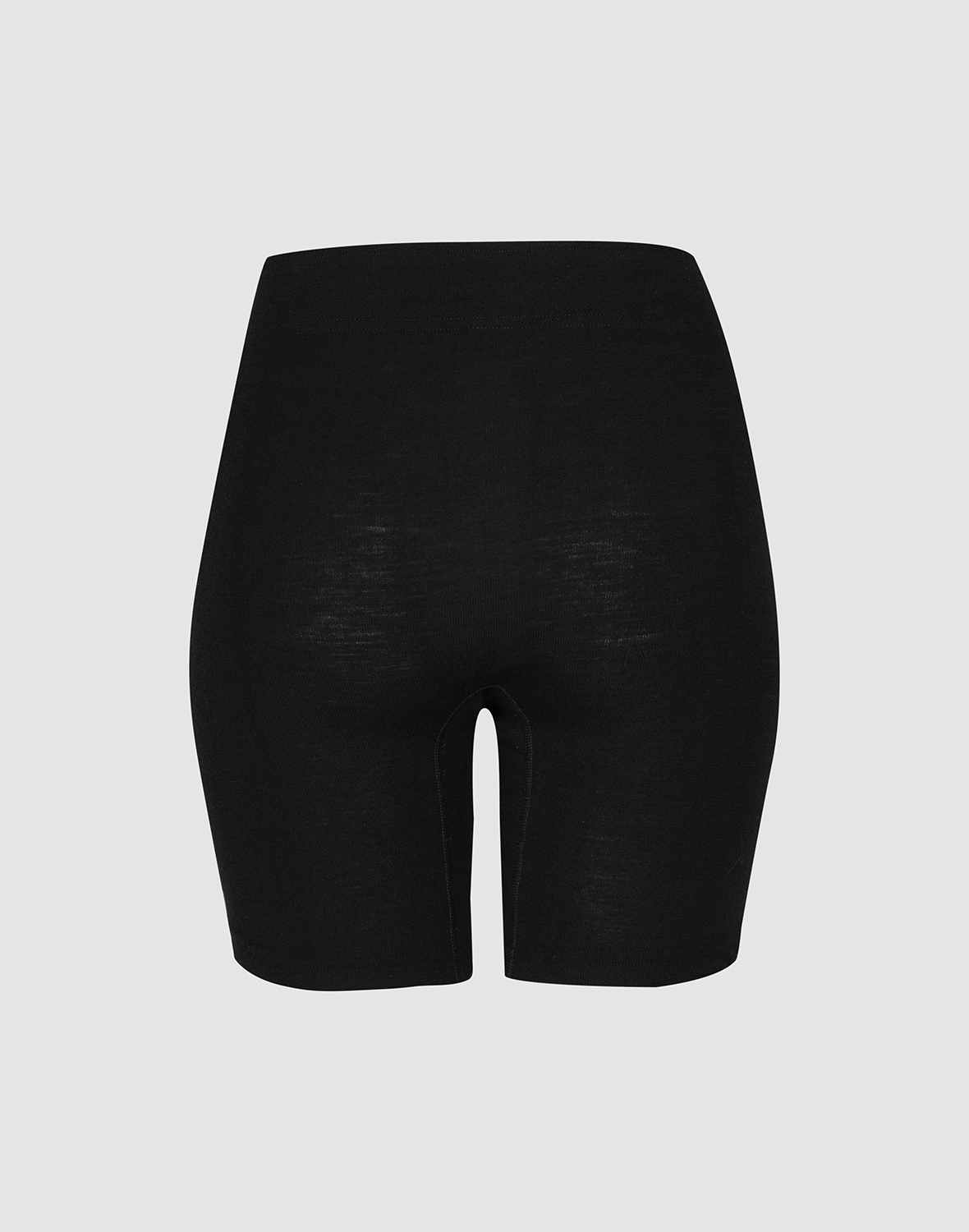 Shorts van merinowol voor dames in Zwart