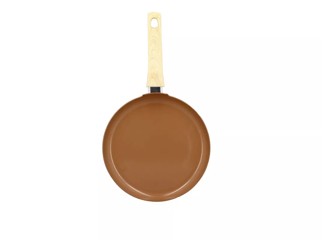 Menastyl - Crepiere 26cm Colorama Noisette - En Aluminium - Revetement Antiadhesif En Ceramique