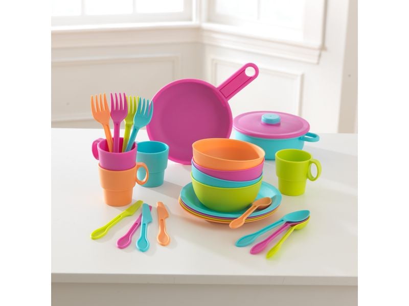 Kid Kraft Spiel-Geschirr 27-teiliges Kochgeschirr-Set