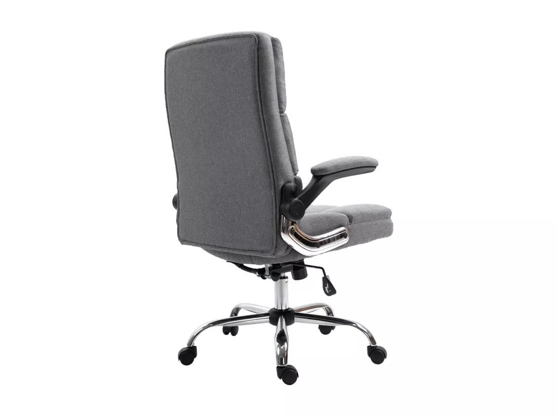 Chaise de bureau MCW-J21, tissu/textile gris