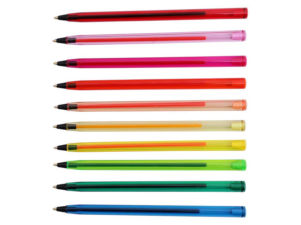 CONJUNTO DE 10 ESFEROGRÁFICAS AUCHAN NEON