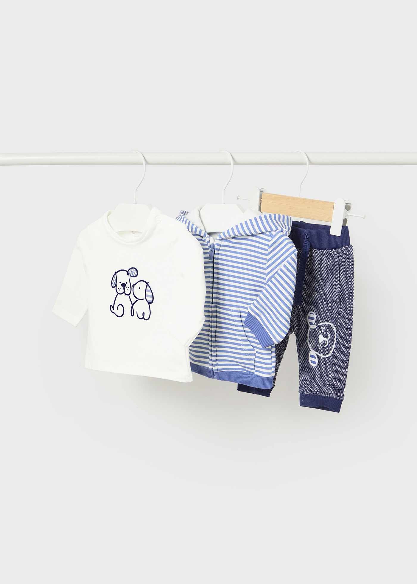 Conjunto de moletom de 3 peças Better Cotton para recém-nascidos