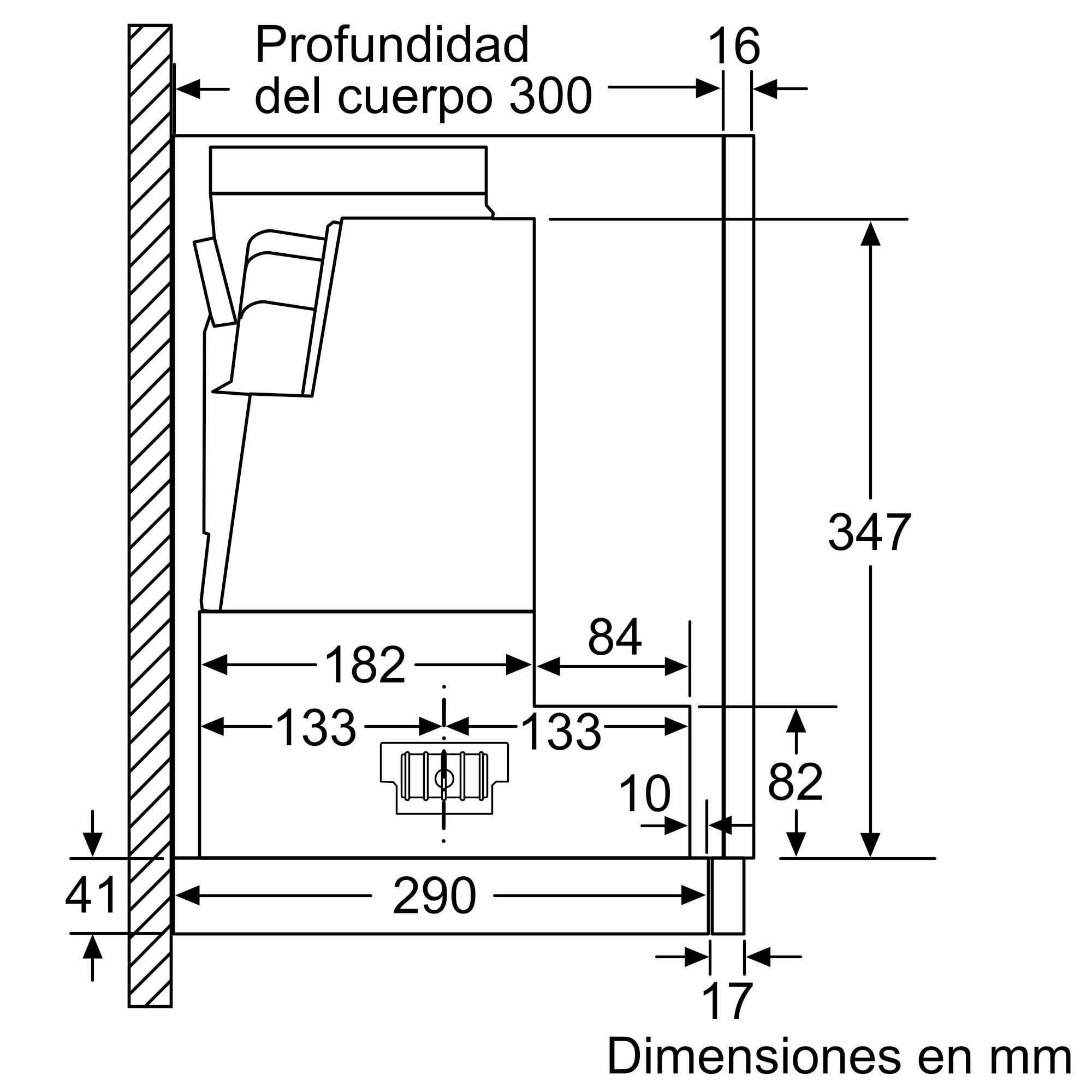 Capuz telescópico Série 4 60 cm Prata DFS067A51