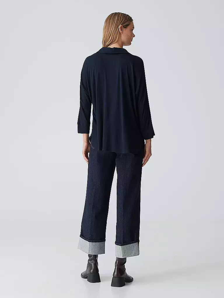 OPUS Blusenshirt FLAVENA dunkelblau