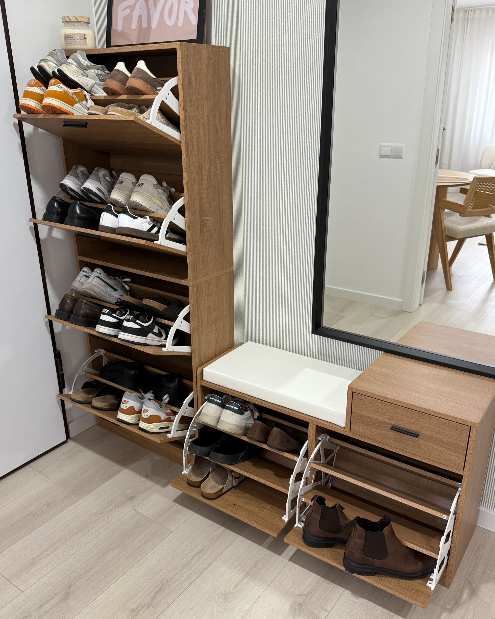 Schoenenkast BOWRAL Lichtbruin