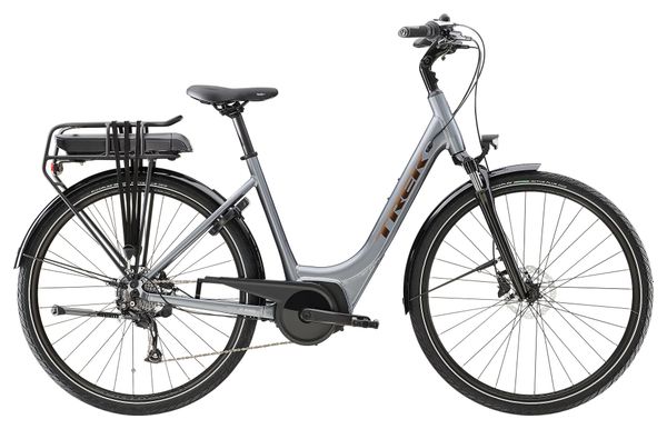 Vélo de Ville Électrique Trek Verve  1 Lowstep Shimano Tourney/Altus 8V 500 Wh Gris