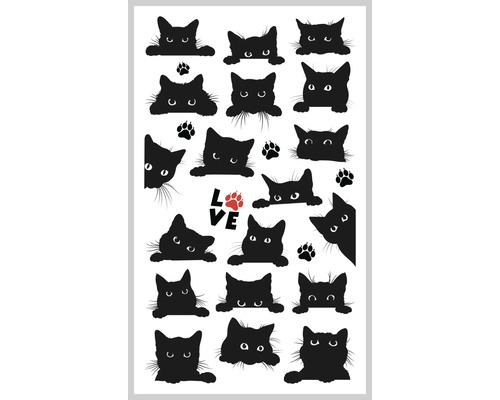 Mini stickerset voor kinderen, katten, 25 stuks.