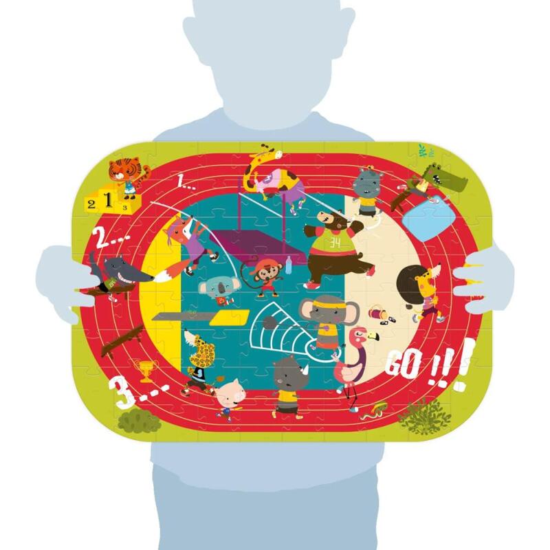 Puzzle éducatif, Jeux du stade - Multicolore