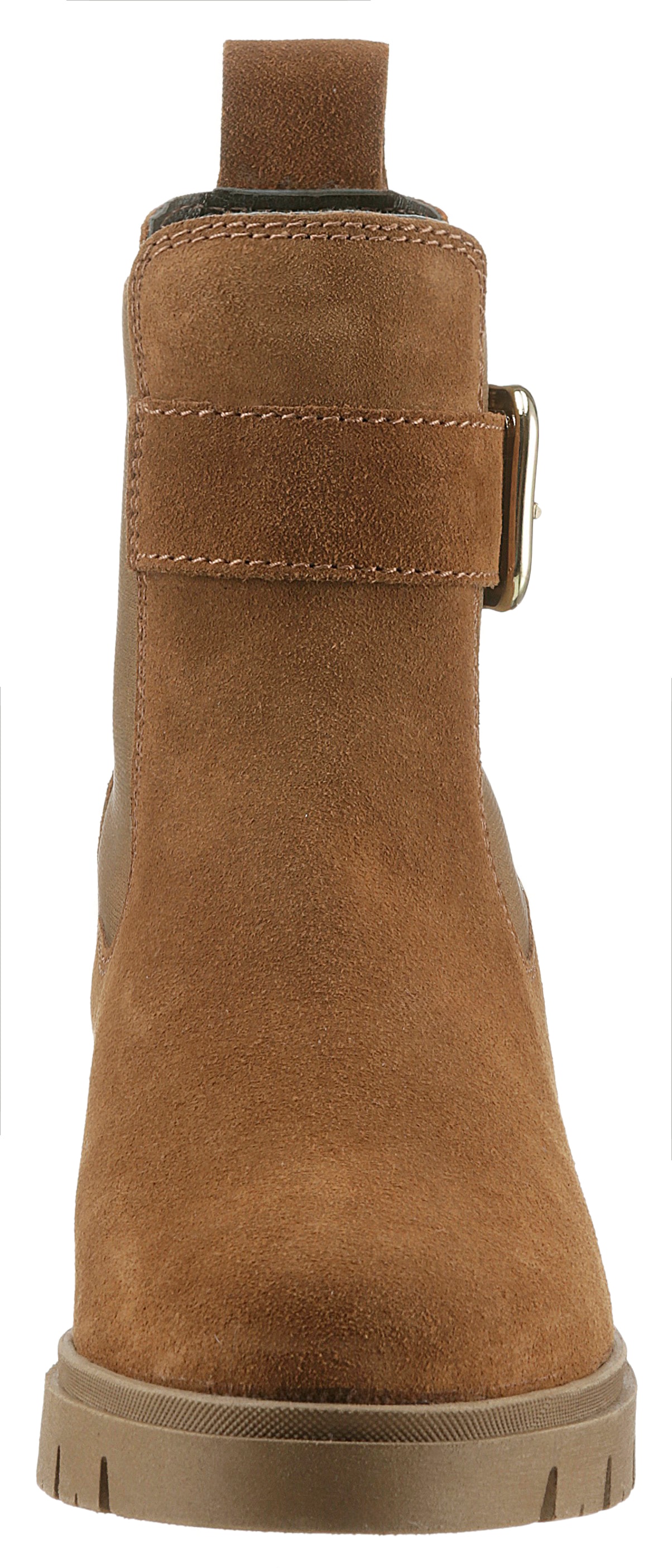 Tamaris Chelseaboots  , Blockabsatz, Businessmode, Stiefelette mit Zierschnalle