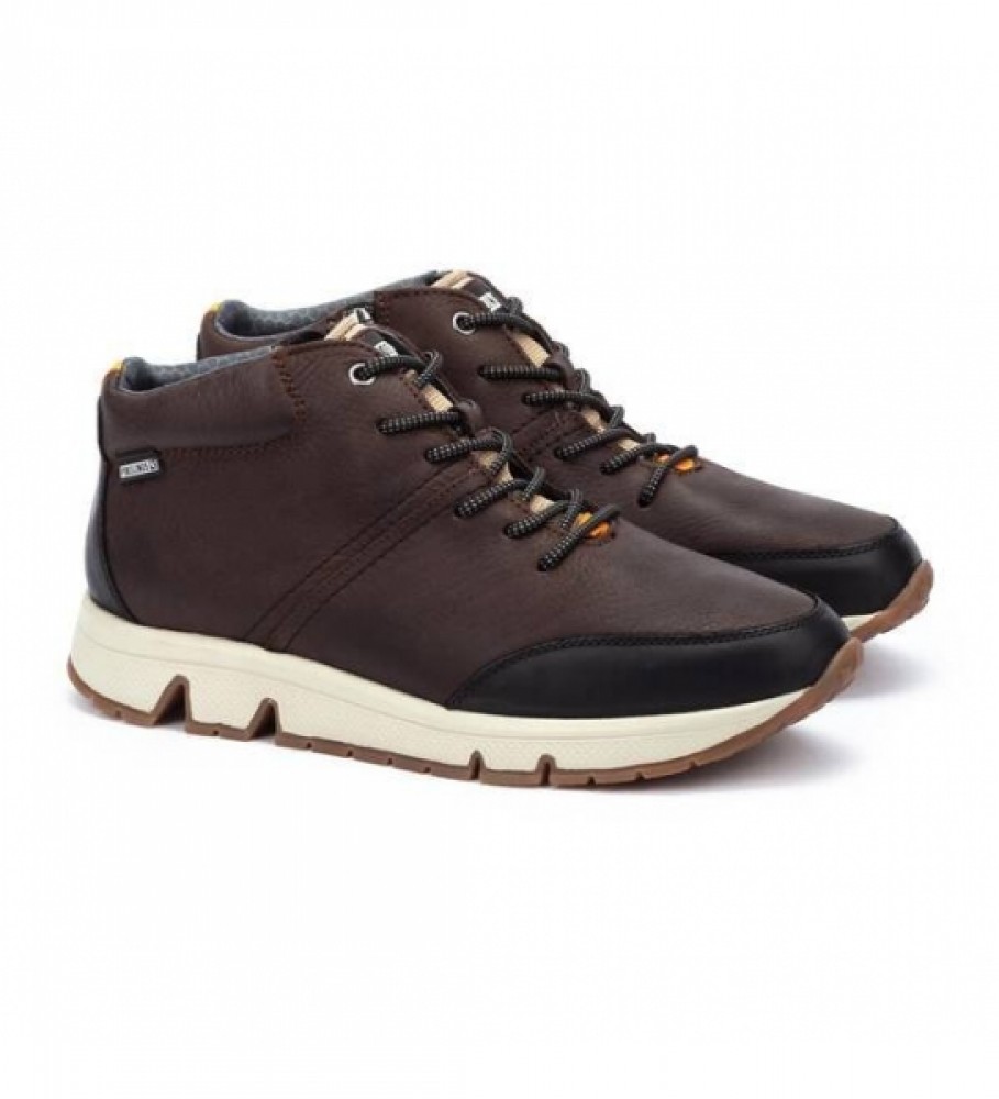 Botas esportivas Pikolinos Ferrol M9U-8069Noc1 em couro, marrom olmo