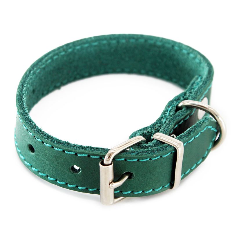 Collier Heim avec broderie, bleu pétrole