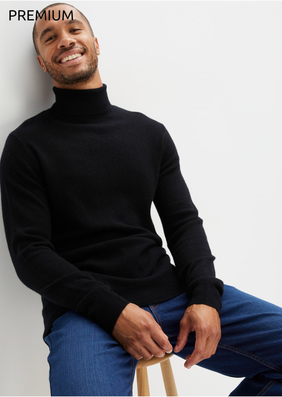 Pull en laine avec teneur en Good Cashmere Standard®, col roulé