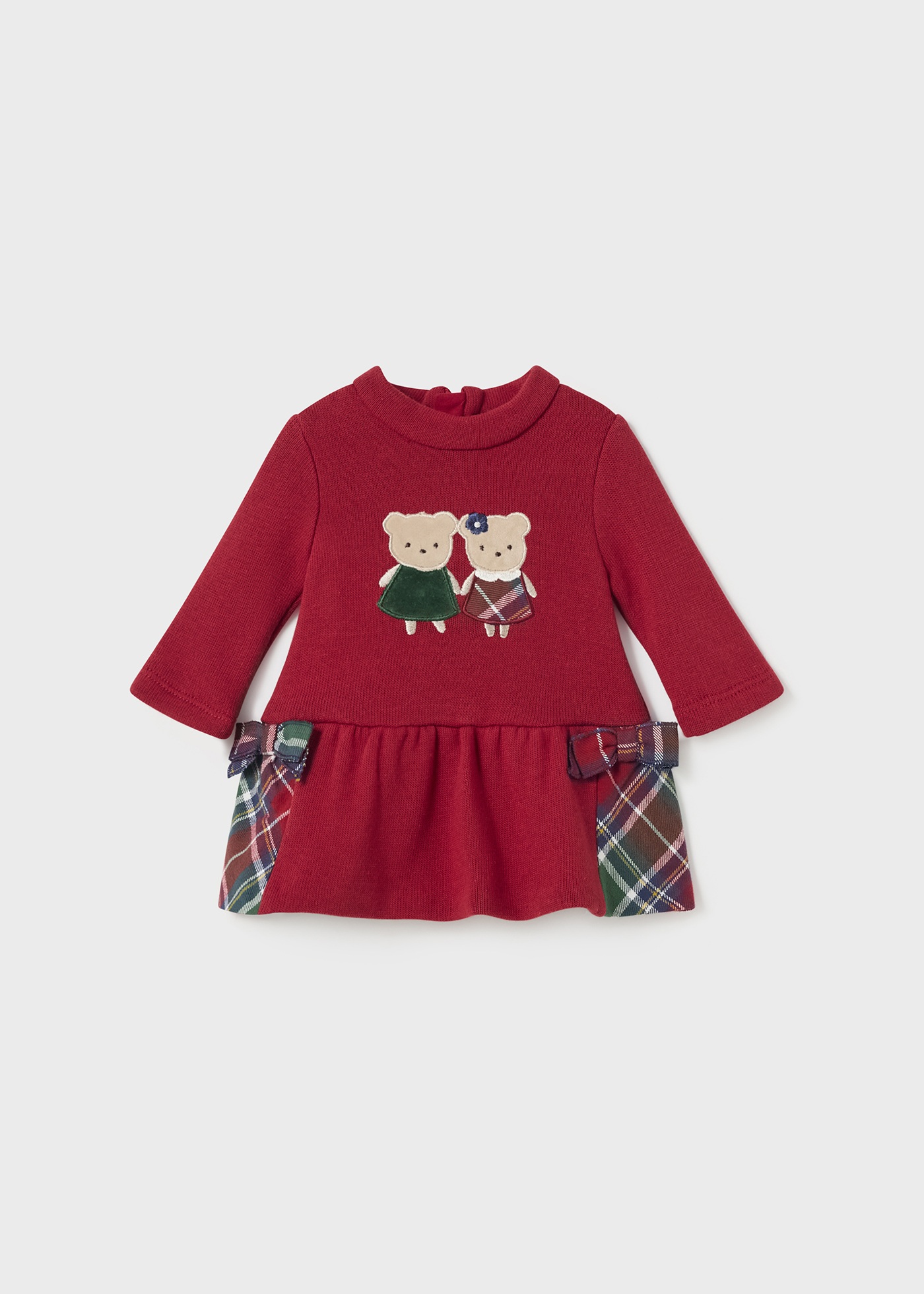 Vestido de aplique para recém-nascido