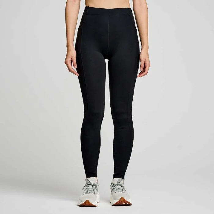 Saucony Dame Lange tights Hurricane Tights Sort