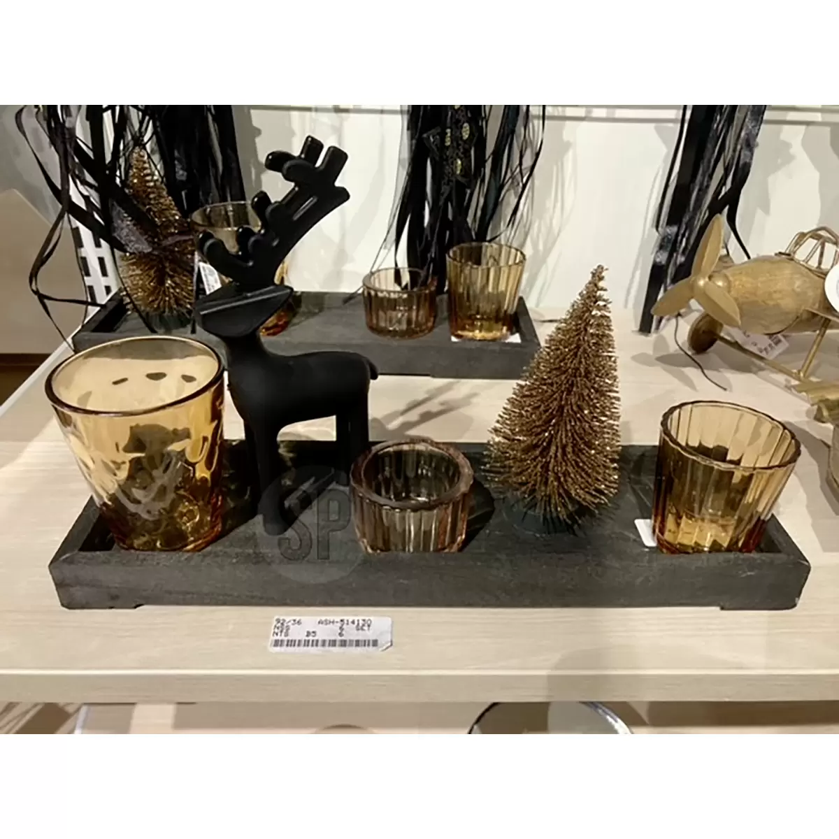 Teelichthalter 6-teilig bronze,schwarz
