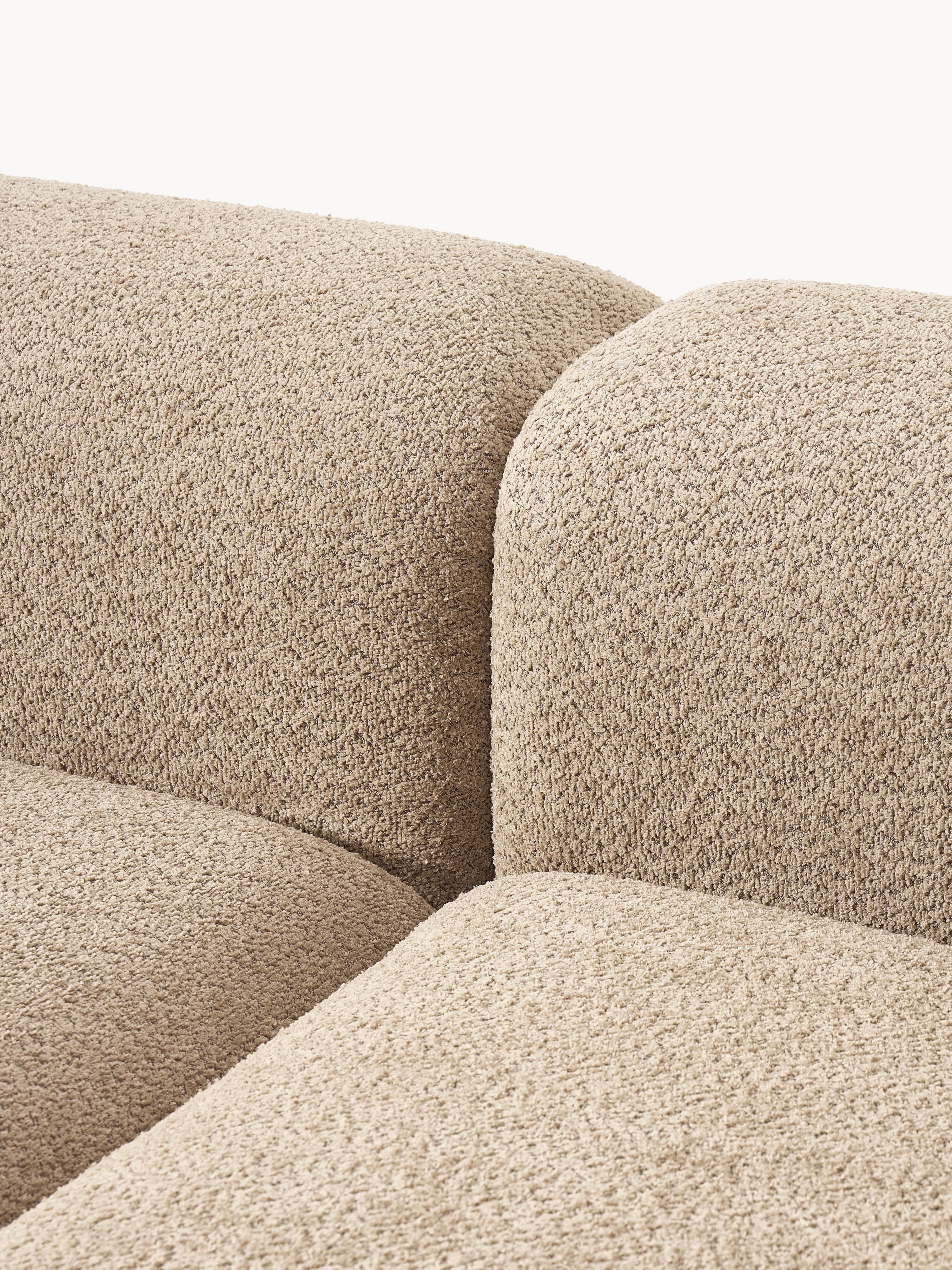 Modulaire bank Natalie (3-zits) van teddy-bouclé