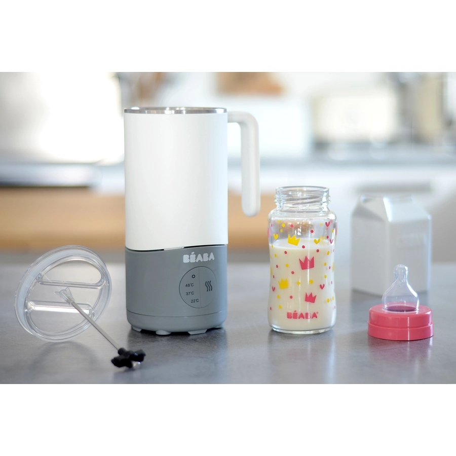 BEABA® Babynahrungszubereiter MILK PREP Weiß  Grau