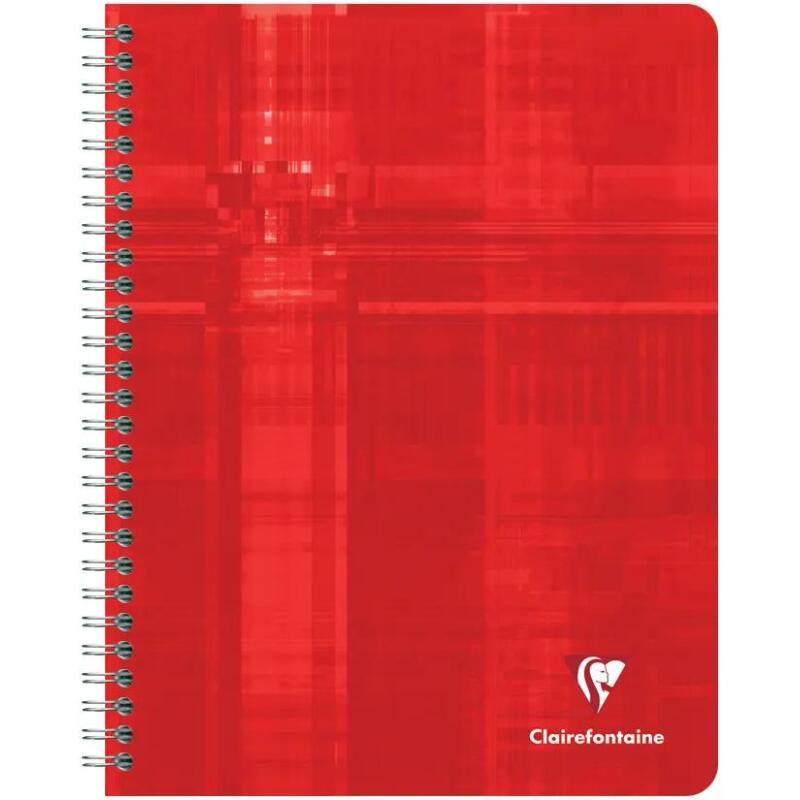 Cahier reliure intégrale 17x22 cm 224 pages grands carreaux - Assortis